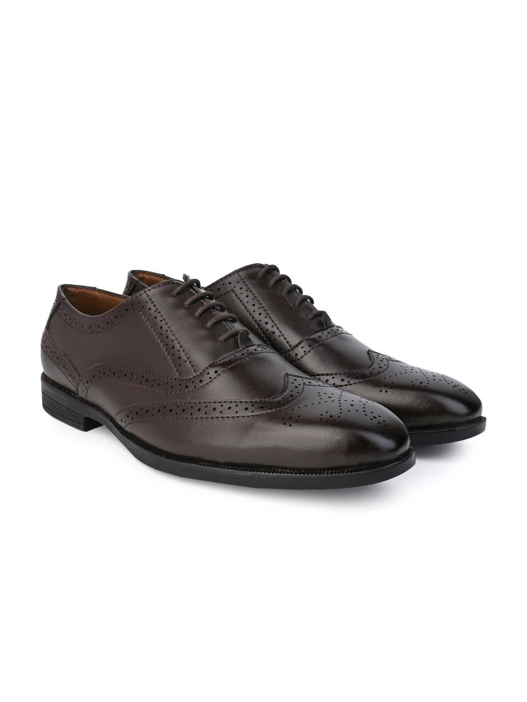 Alberto Torresi Men Textured Formal Brogues thumbnail 3