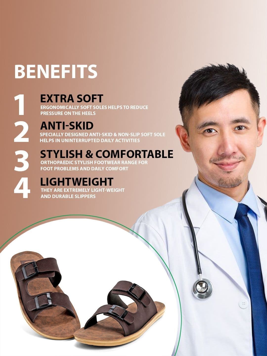 DOCTOR FEEL SOFT Men Slip-On thumbnail 5