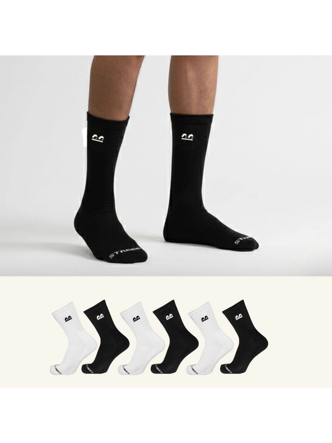 The Sock Street Unisex Cotton Assorted Calf Length Socks thumbnail 3
