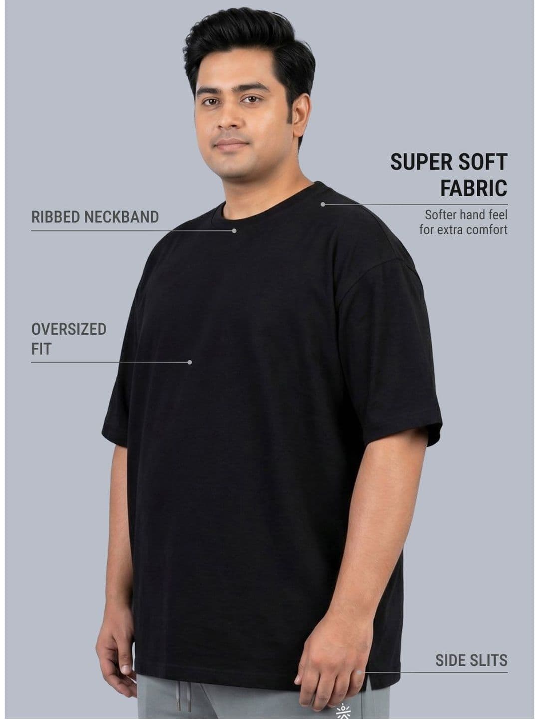 CULT Men's Black One More Rep Graphic Plus Size Oversized Fit T-shirt thumbnail 6
