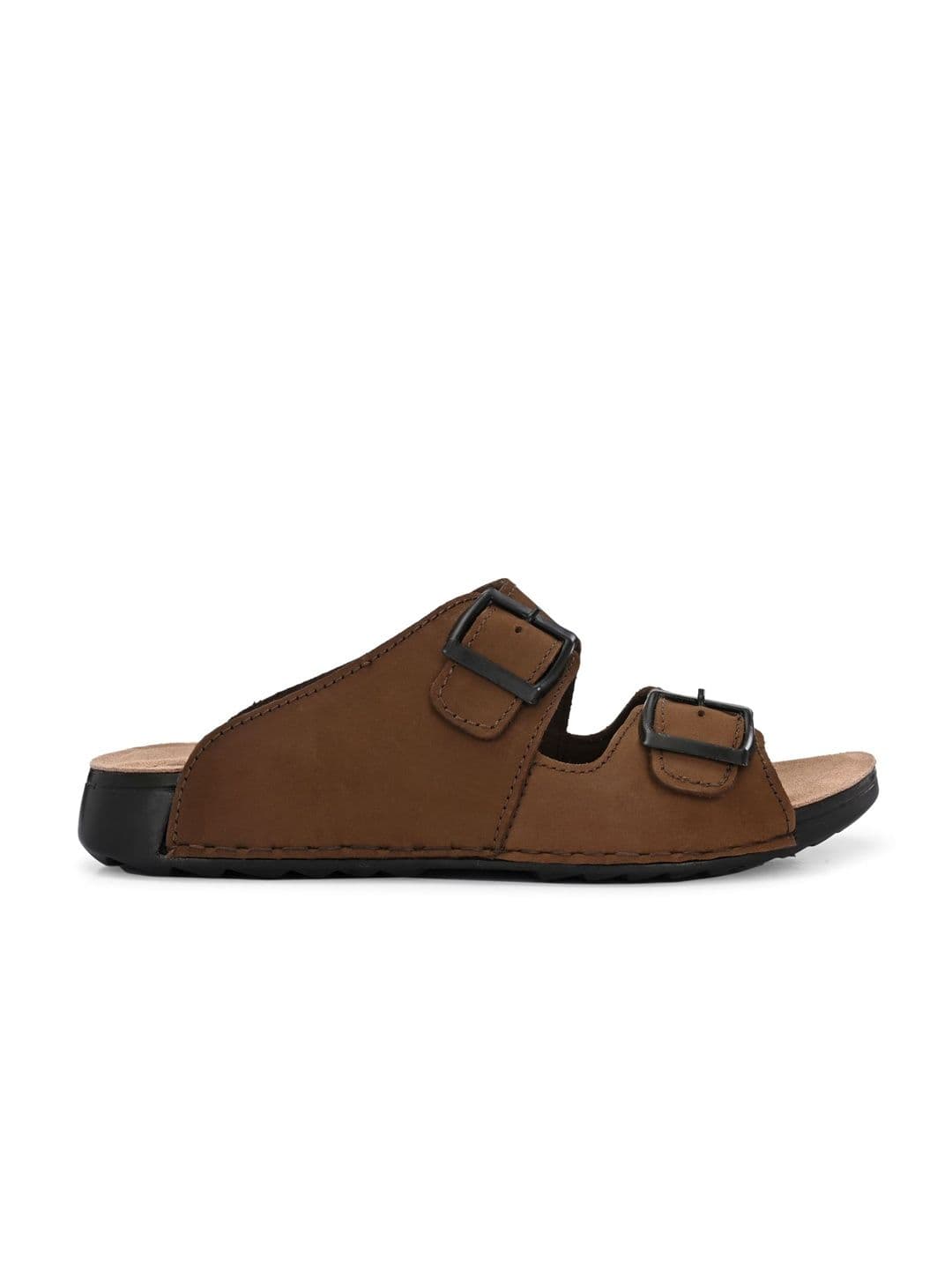 The Roadster Lifestyle Co Men Leather Slip-On Comfort Sandals thumbnail 7