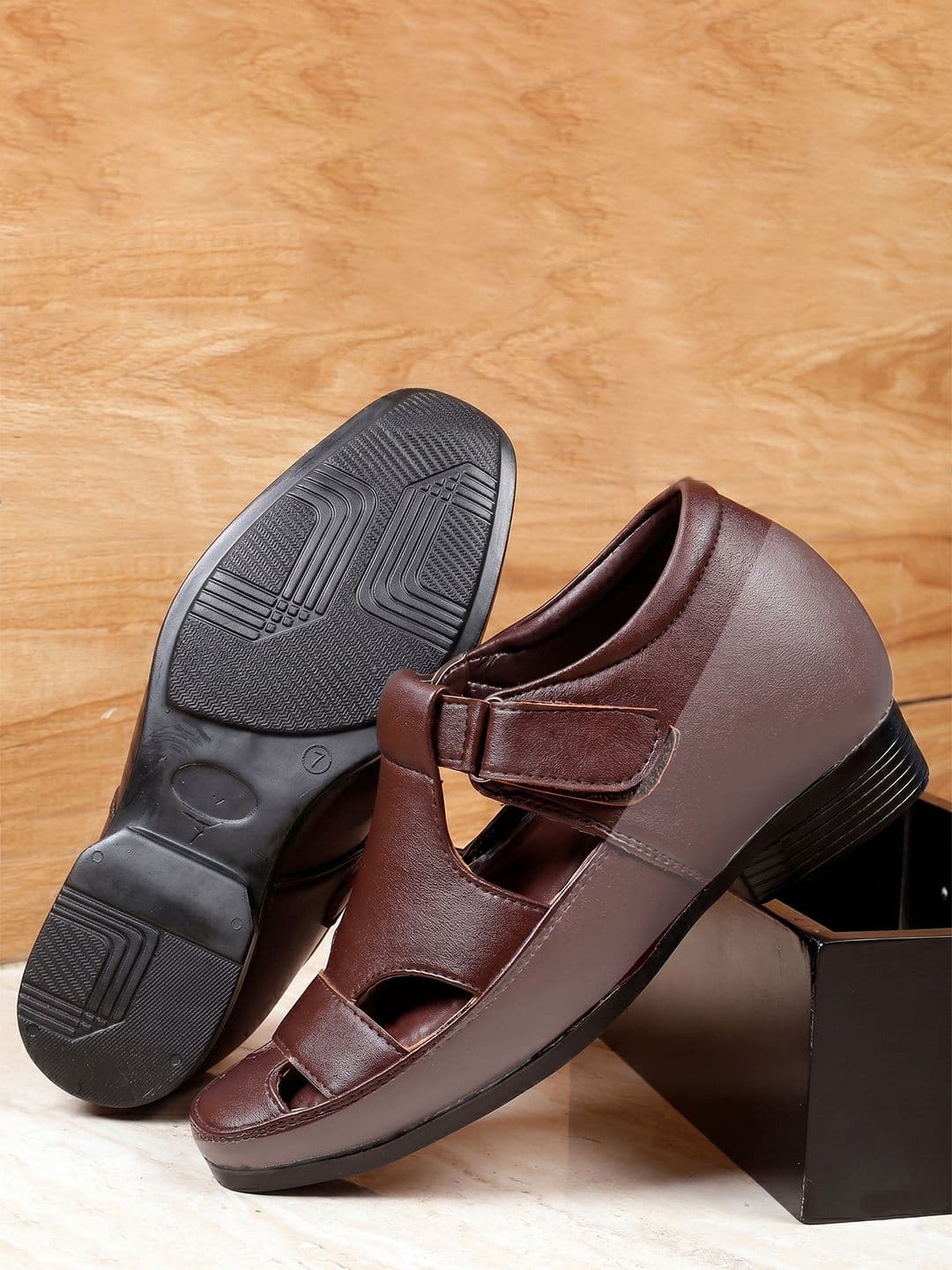 Bxxy Men 3 Inch Hidden Elevator/Height Increasing Formal Sandals - view 1