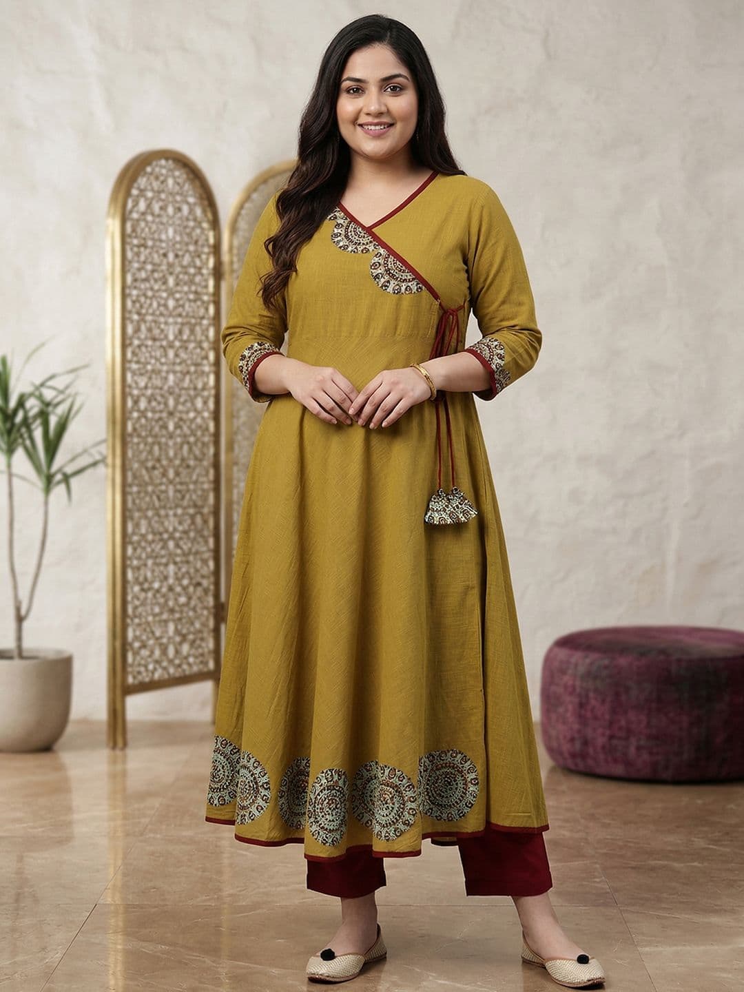 YASH GALLERY Women Ethnic Motifs Printed Indie Prints Anarkali Kurta - view 1