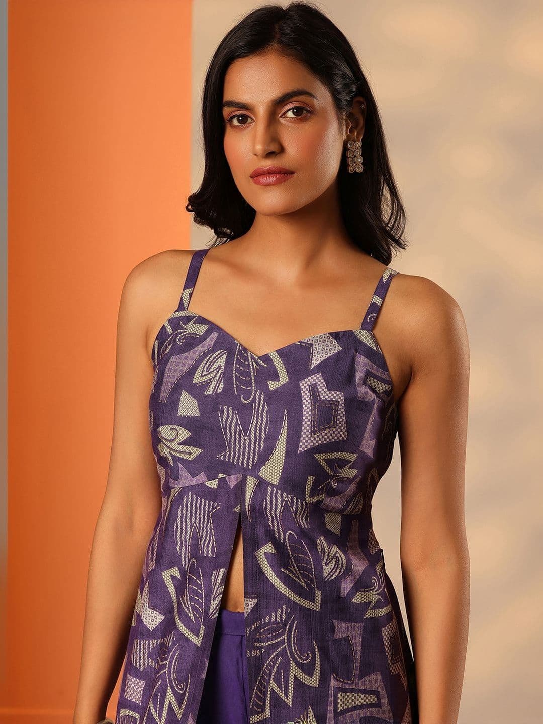 Libas Women Printed High Slit Kurta with Palazzos thumbnail 5