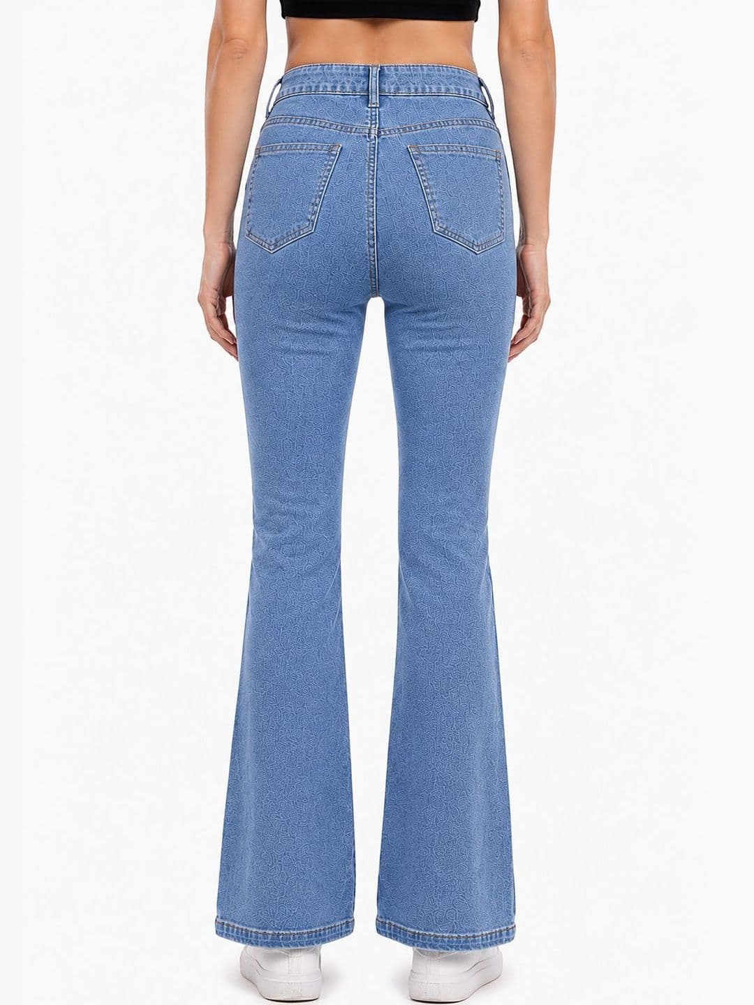The Roadster Lifestyle Co Women Light Fade Clean Look Flared Jeans thumbnail 3