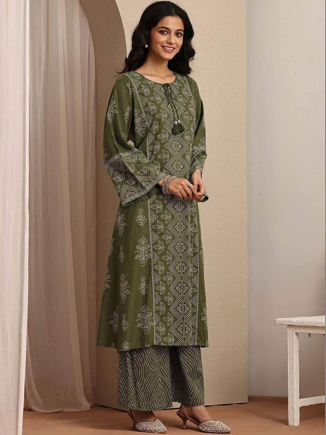 Libas Women Ethnic Motifs Printed Regular Kurta with Palazzos & With Dupatta thumbnail 6