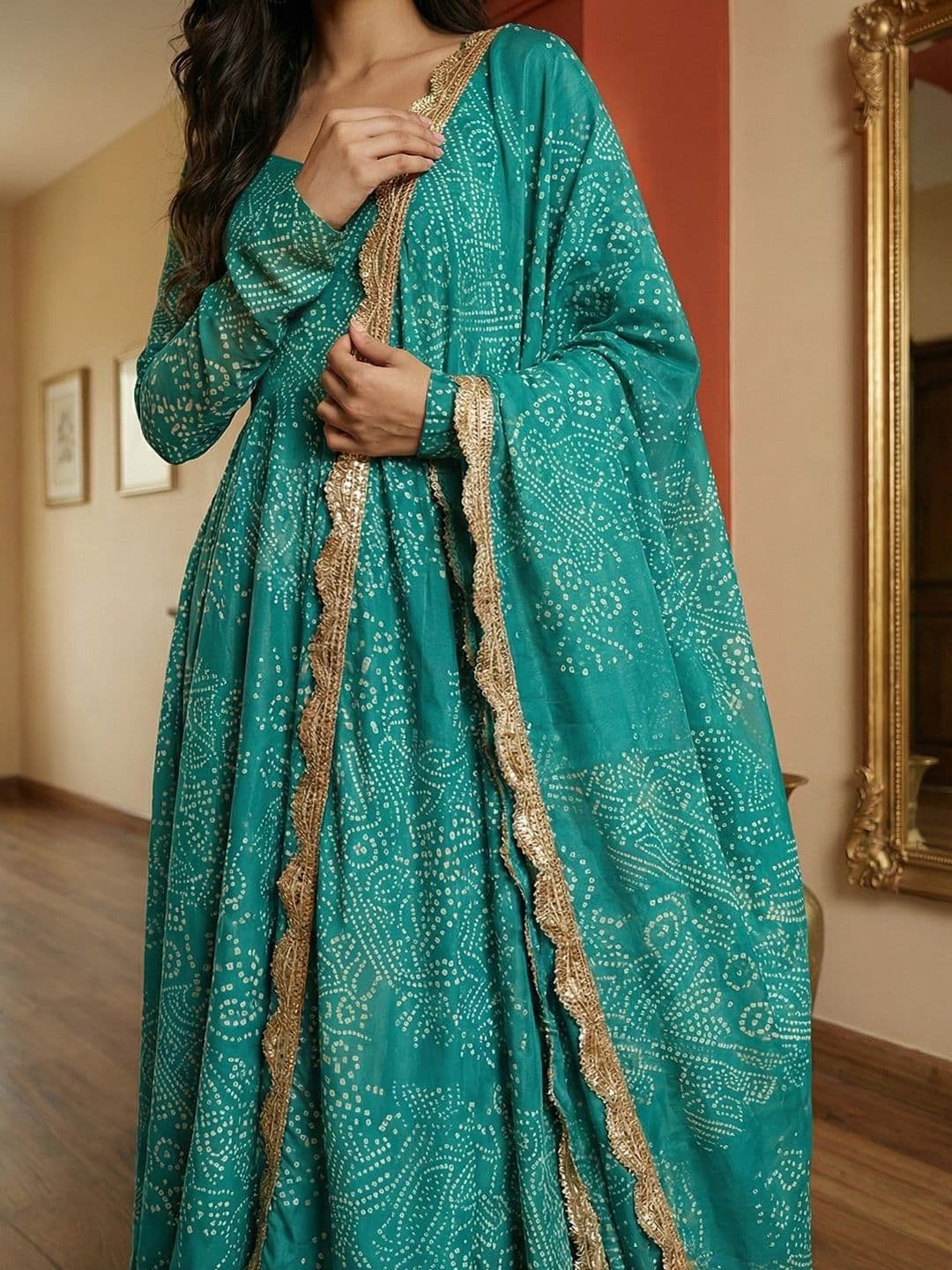 Sangria Printed Kurta & Pant With Dupatta thumbnail 3