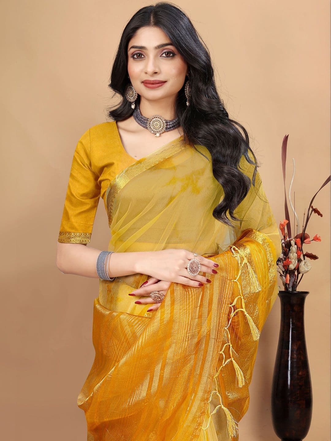KOTHARI BS Woven Design Zari Art Silk Patola Saree thumbnail 5