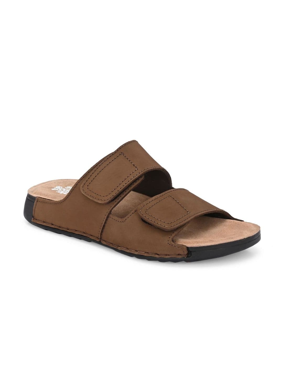 The Roadster Lifestyle Co Men Leather Slip-On Comfort Sandals thumbnail 5