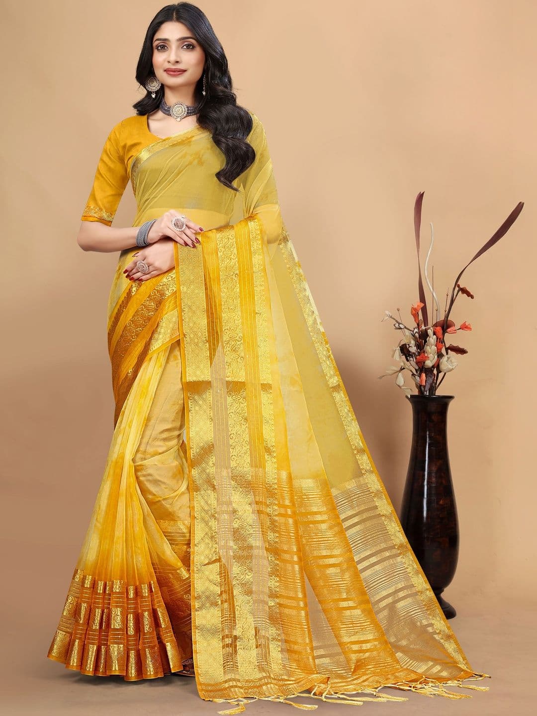 KOTHARI BS Woven Design Zari Art Silk Patola Saree - view 1