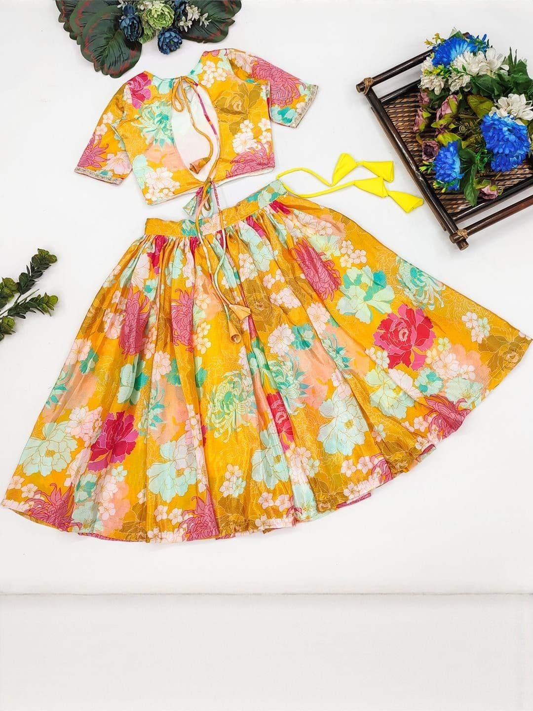 RJ ONLINE Ready To Wear Silk Lehenga Choli thumbnail 3
