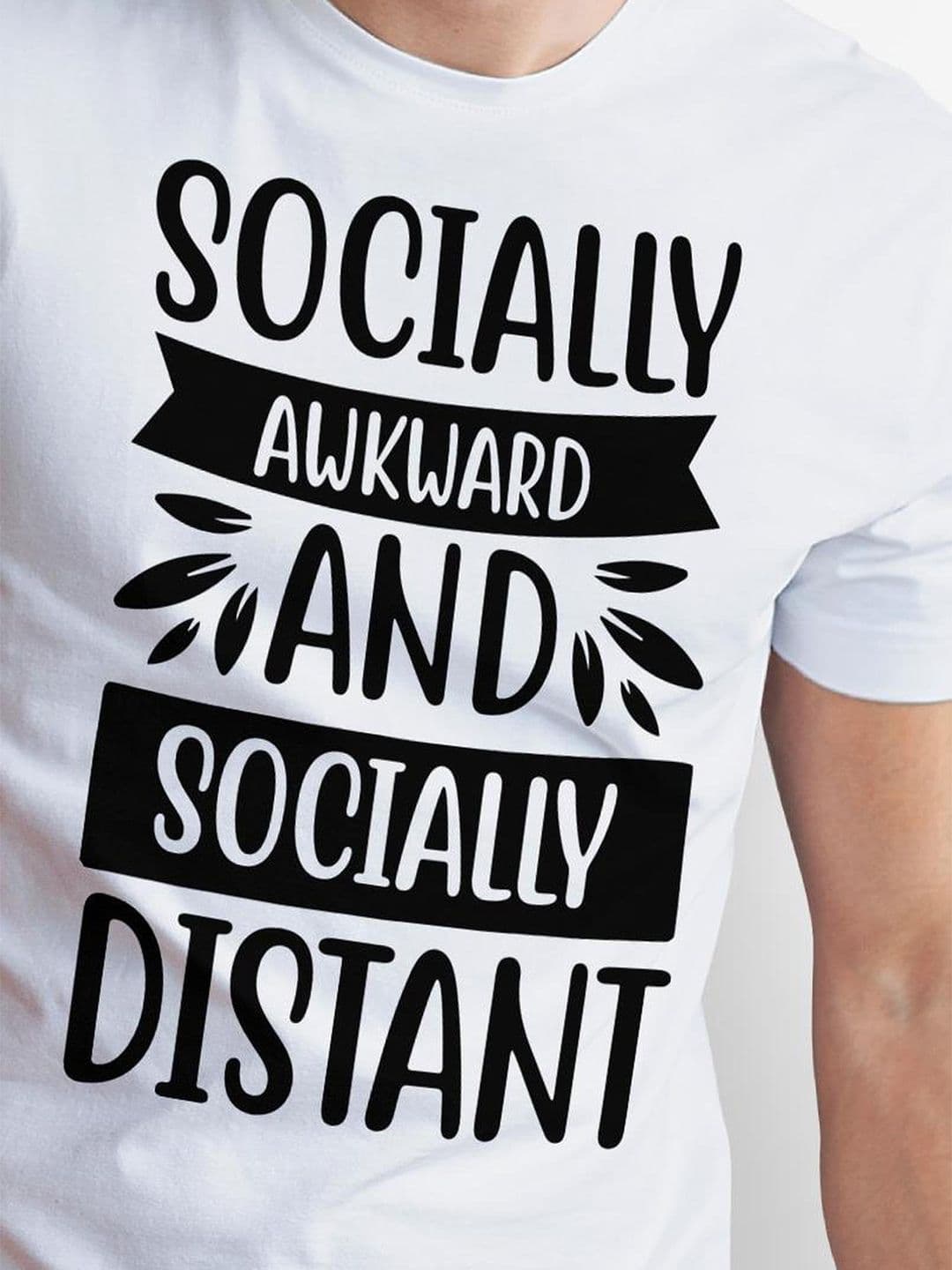Seekbuylove Men Typography Printed Bio Finish T-shirt thumbnail 2