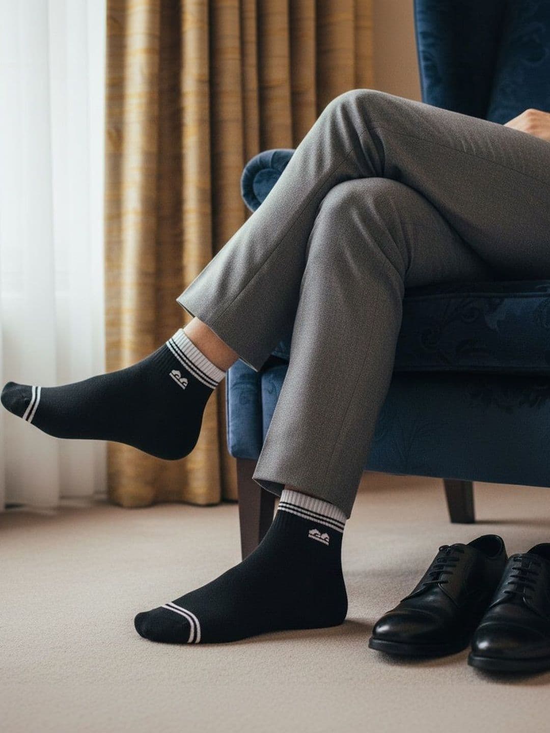 The Sock Street Unisex Assorted Striped Ankle Length Socks thumbnail 3