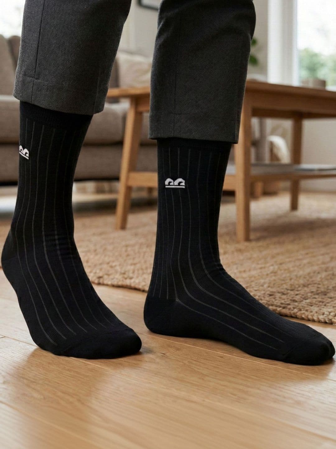 The Sock Street Unisex Assorted Striped Calf Length Socks thumbnail 2
