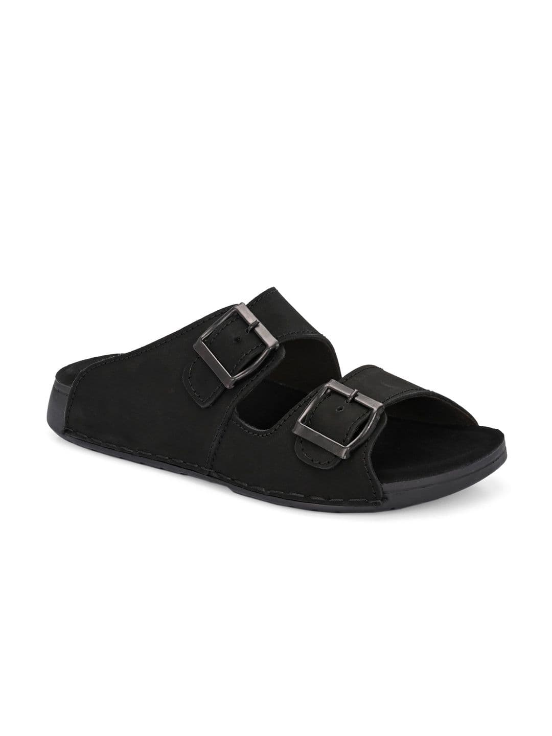 The Roadster Lifestyle Co Men Leather Slip-On Comfort Sandals thumbnail 6