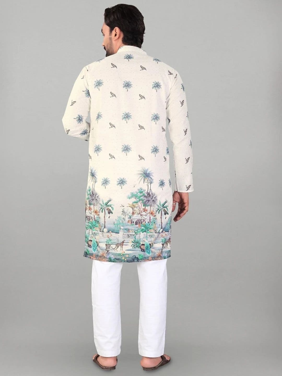 KURTA WALLAH Men Ethnic Motifs Printed Kurta thumbnail 3