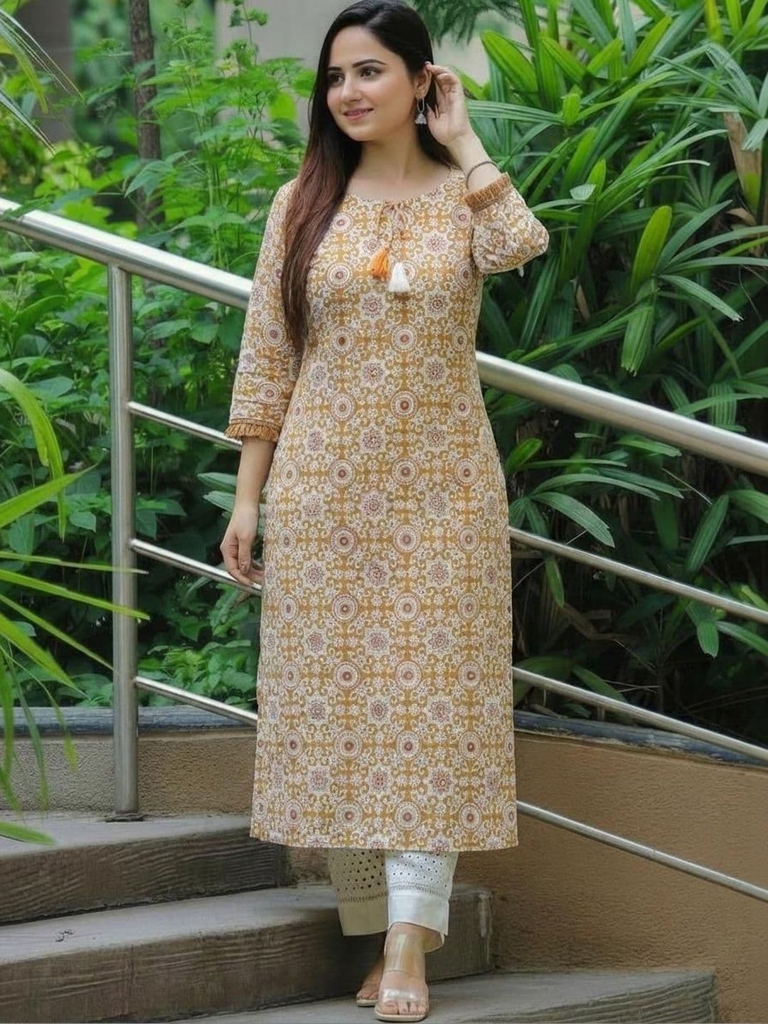 Sa Rasa Women Ethnic Motifs Printed Kurta - view 1