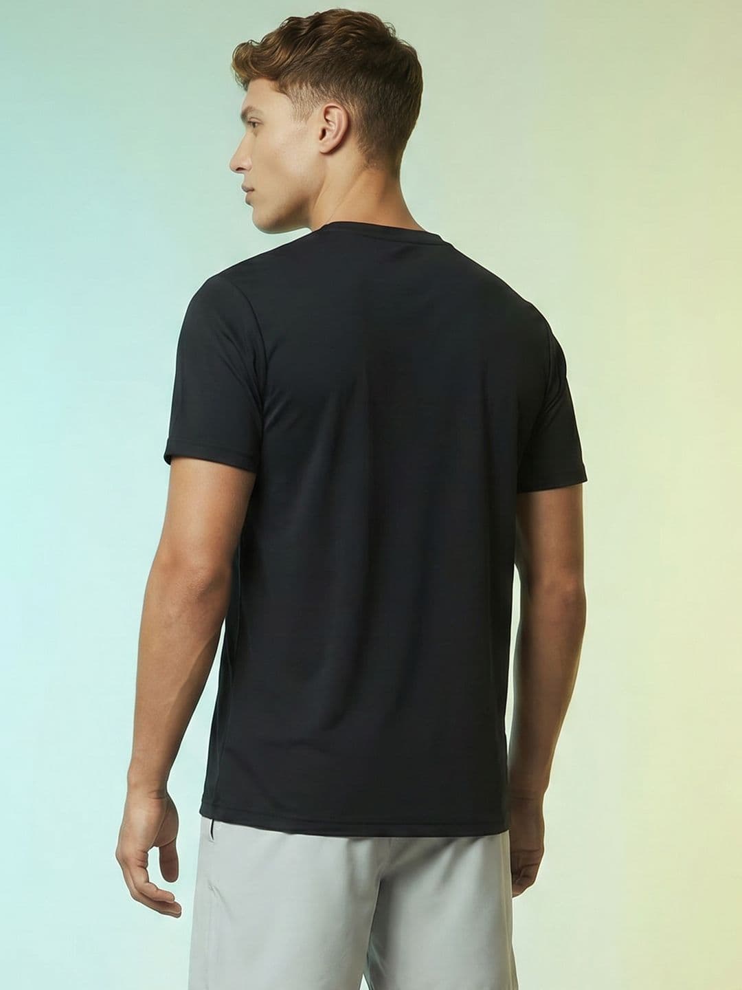 HRX by Hrithik Roshan Brand Logo Printed Rapid Dry Training T-Shirt thumbnail 4