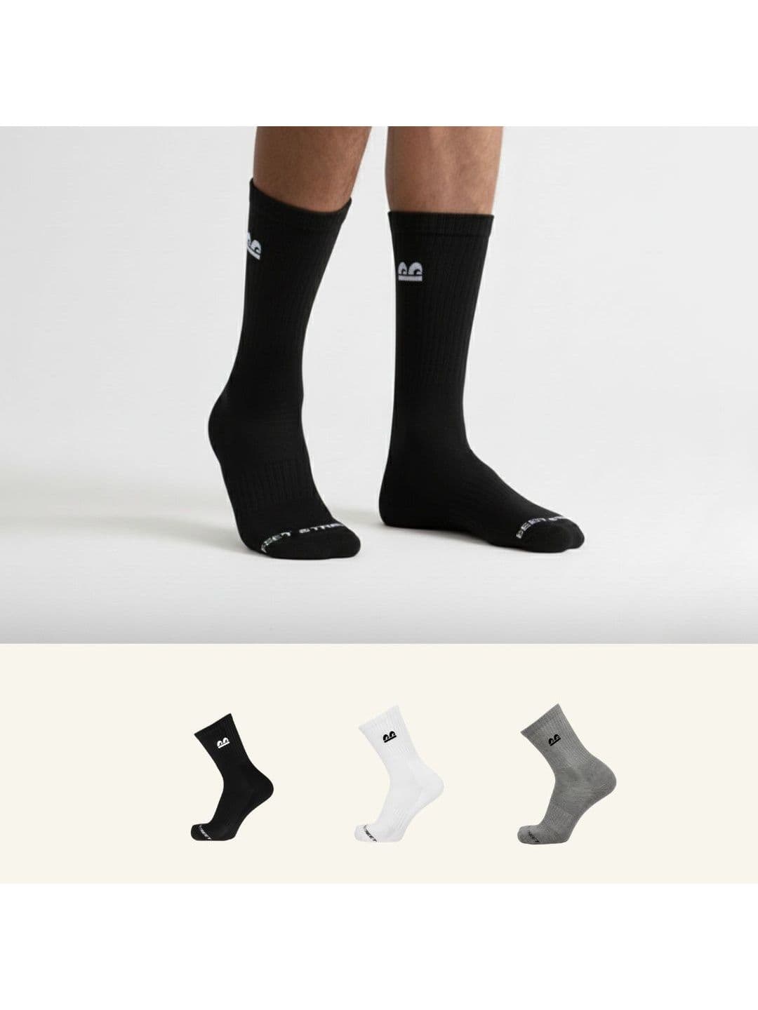 The Sock Street Unisex Cotton Assorted Colourblocked Calf Length Socks thumbnail 4