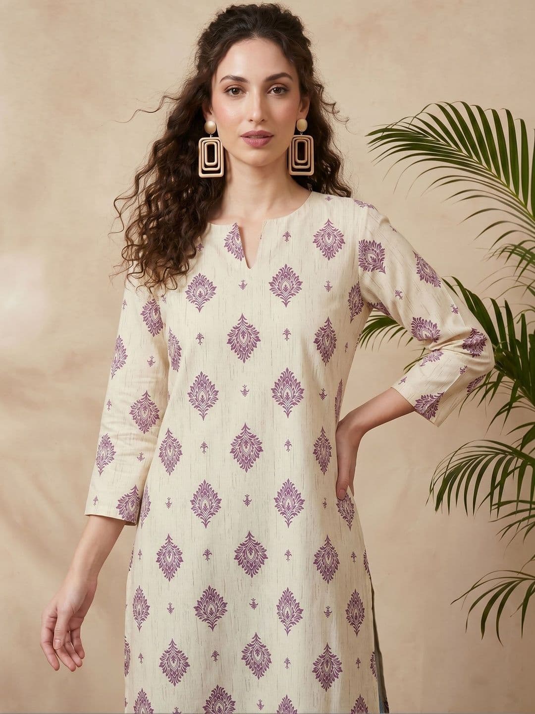 Anouk Rustic Women Ethnic Motifs Printed Indie Prints Kurta thumbnail 3