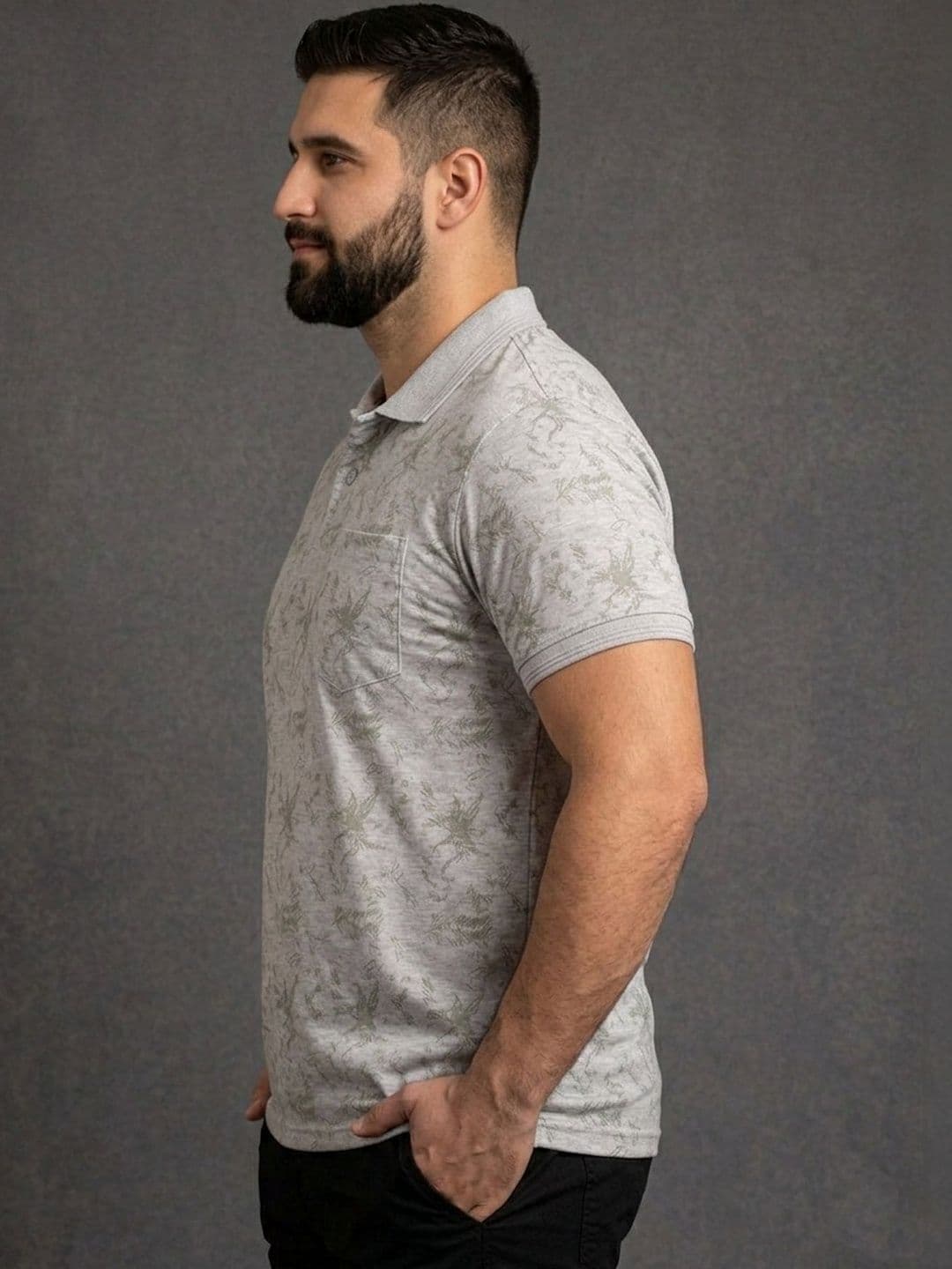 The Roadster Lifestyle Co. Printed Polo Collar Tshirts thumbnail 5