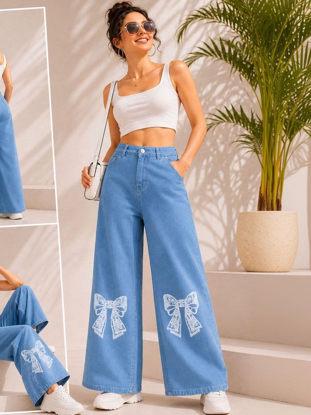 GRX Women Straight Fit Mid-Rise Stretchable Denim Jeans - view 1