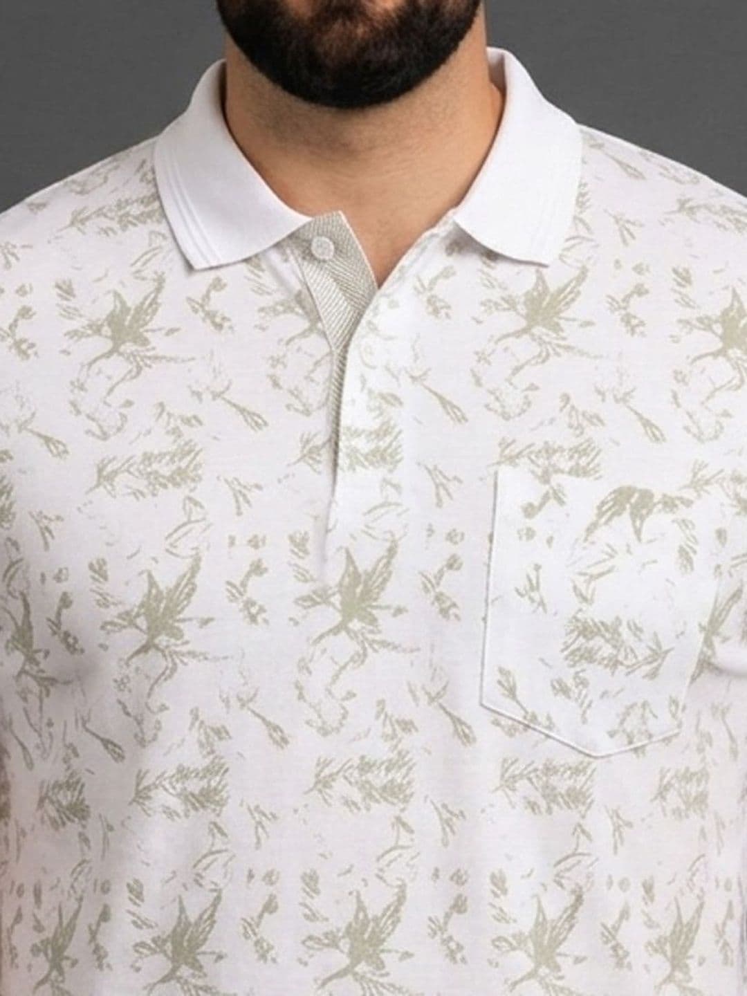 The Roadster Lifestyle Co Printed Polo Collar Tshirts thumbnail 5