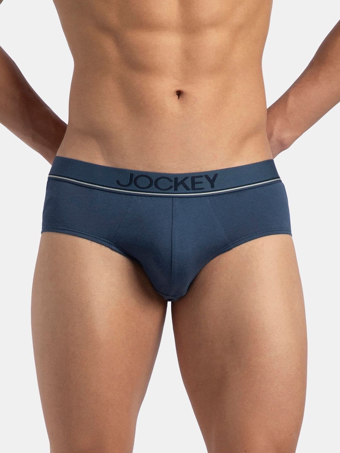 Jockey Super Combed Cotton Solid Brief with Ultrasoft Waistband - 8037 - view 1