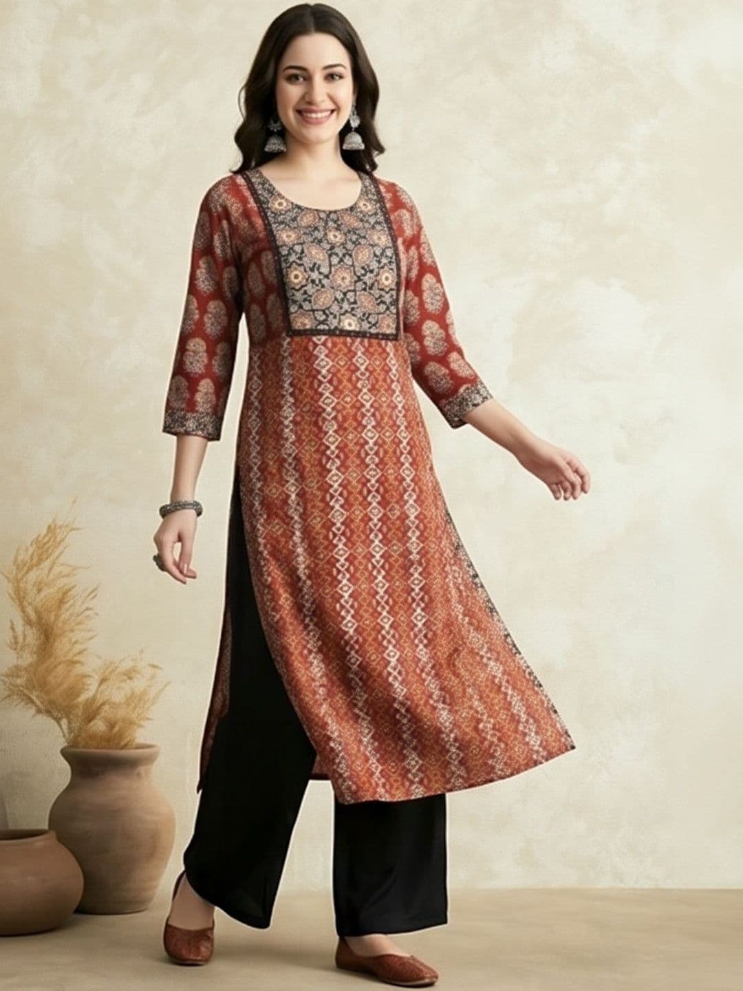 Jaipur Kurti Women Ethnic Motifs Printed Indie Prints Kurta thumbnail 5