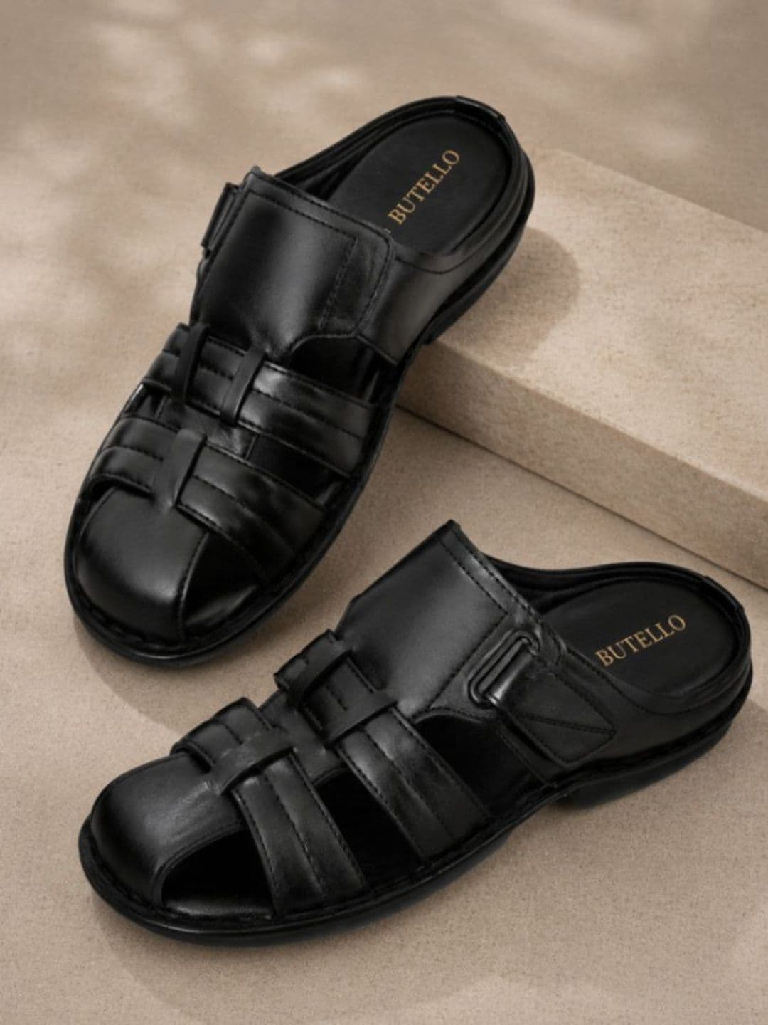 Butello Men Leather Fisherman Sandals - view 1