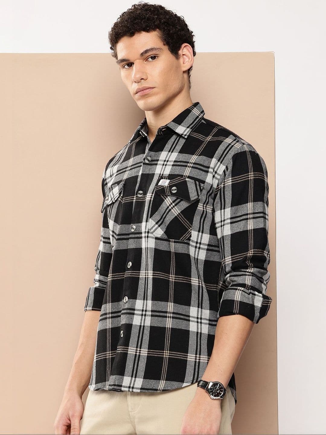 Mast & Harbour Men Relaxed Tartan Checks Checked Casual Shirt thumbnail 3