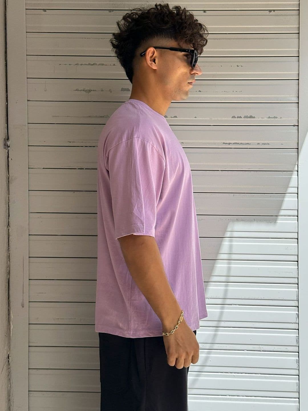 BDSQUARE Typography Printed Round Neck Cotton Oversized T-shirt thumbnail 4