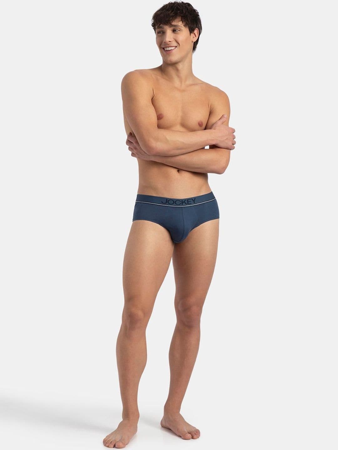 Jockey Super Combed Cotton Solid Brief with Ultrasoft Waistband - 8037 thumbnail 4