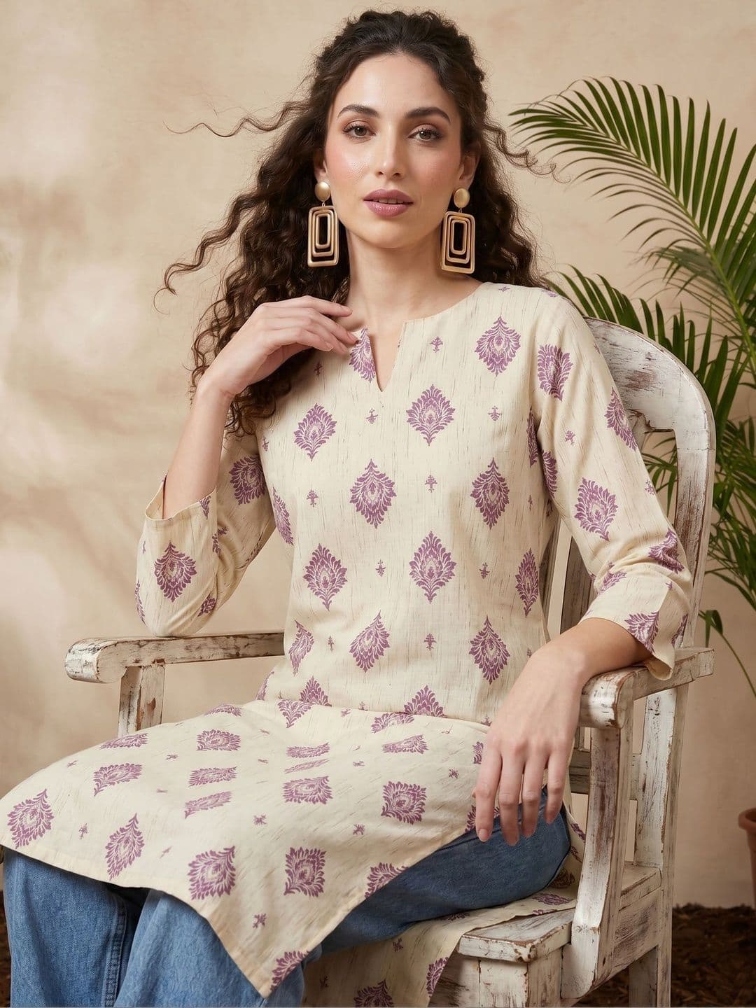 Anouk Rustic Women Ethnic Motifs Printed Indie Prints Kurta thumbnail 2