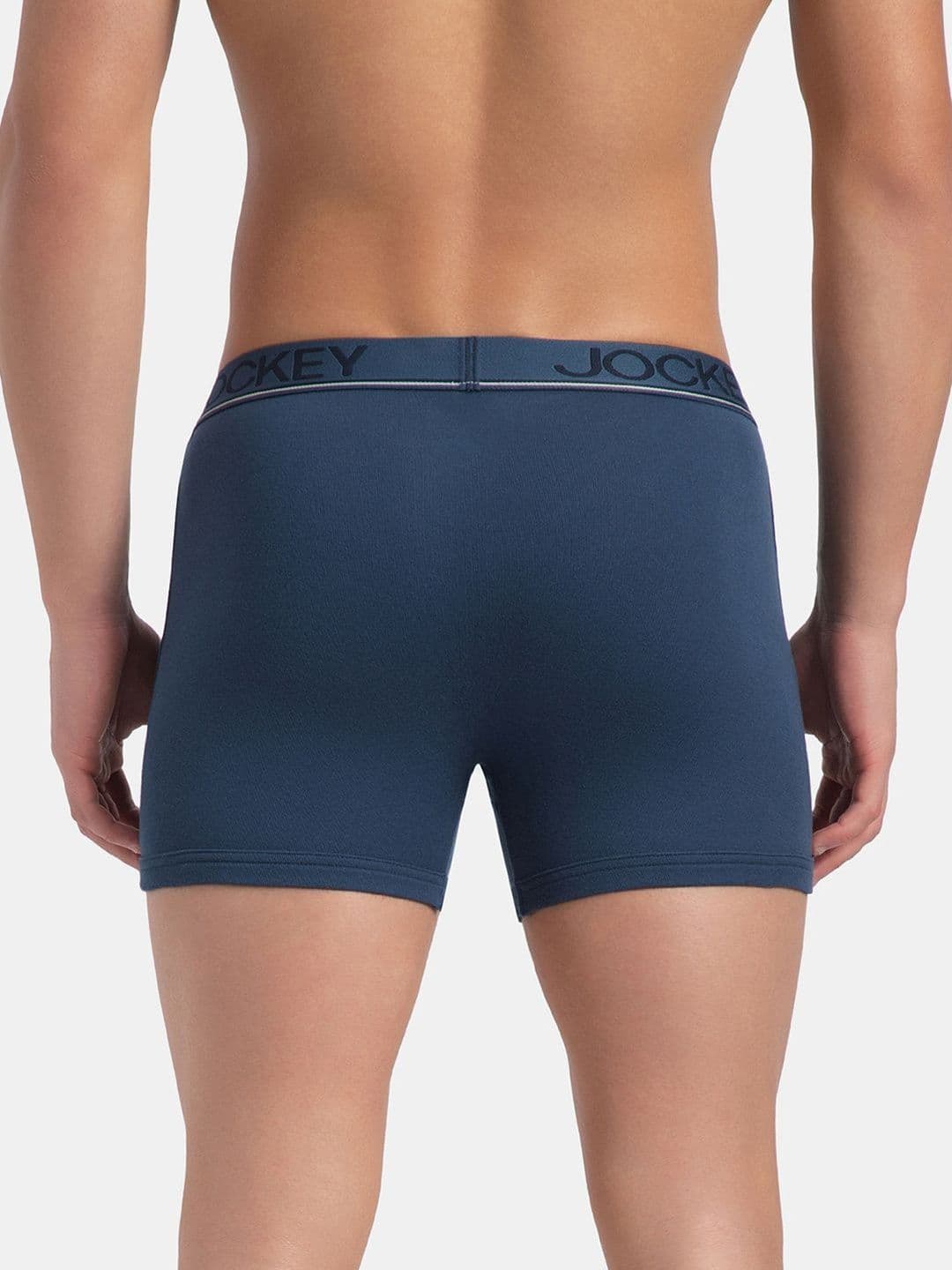 Jockey Super Combed Cotton Rib Boxer Brief with Ultrasoft and Durable Waistband-8009 thumbnail 2