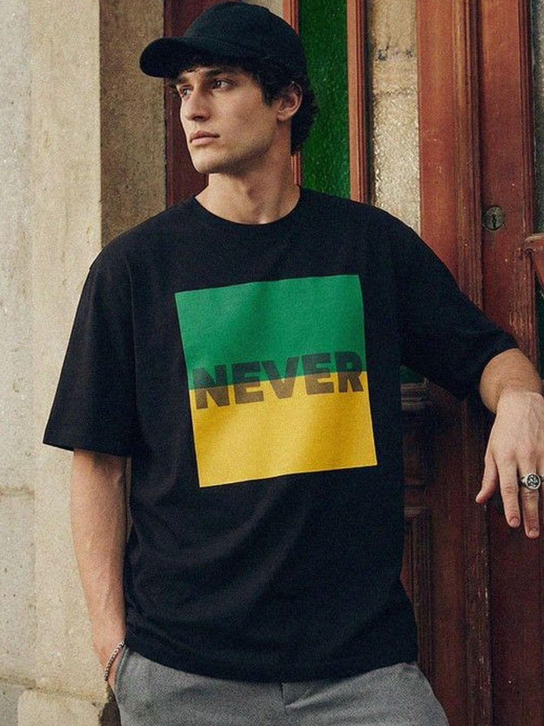 High Star Men Typography Printed T-shirt - view 1