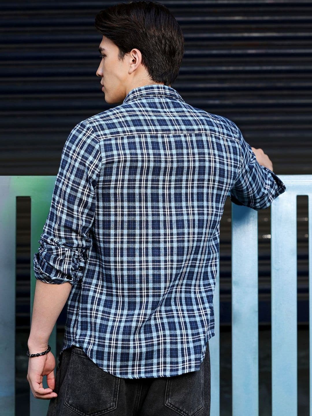 CAHOOT Men Gingham Checks Checked Casual Shirt thumbnail 2