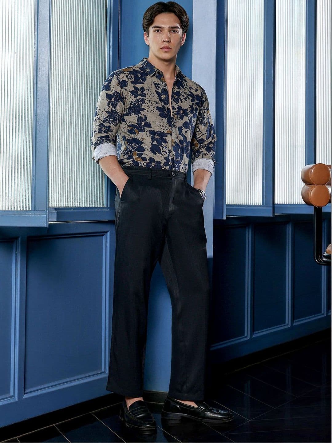 CAHOOT Men Slim Fit Floral Printed Casual Shirt thumbnail 6