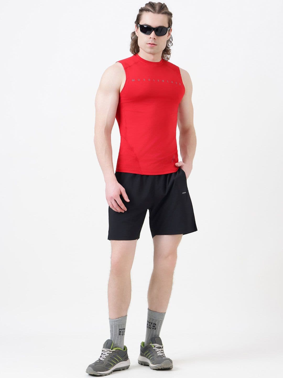 MuscleBlaze Unisex Typography Printed Round Neck Compression T-shirt thumbnail 7