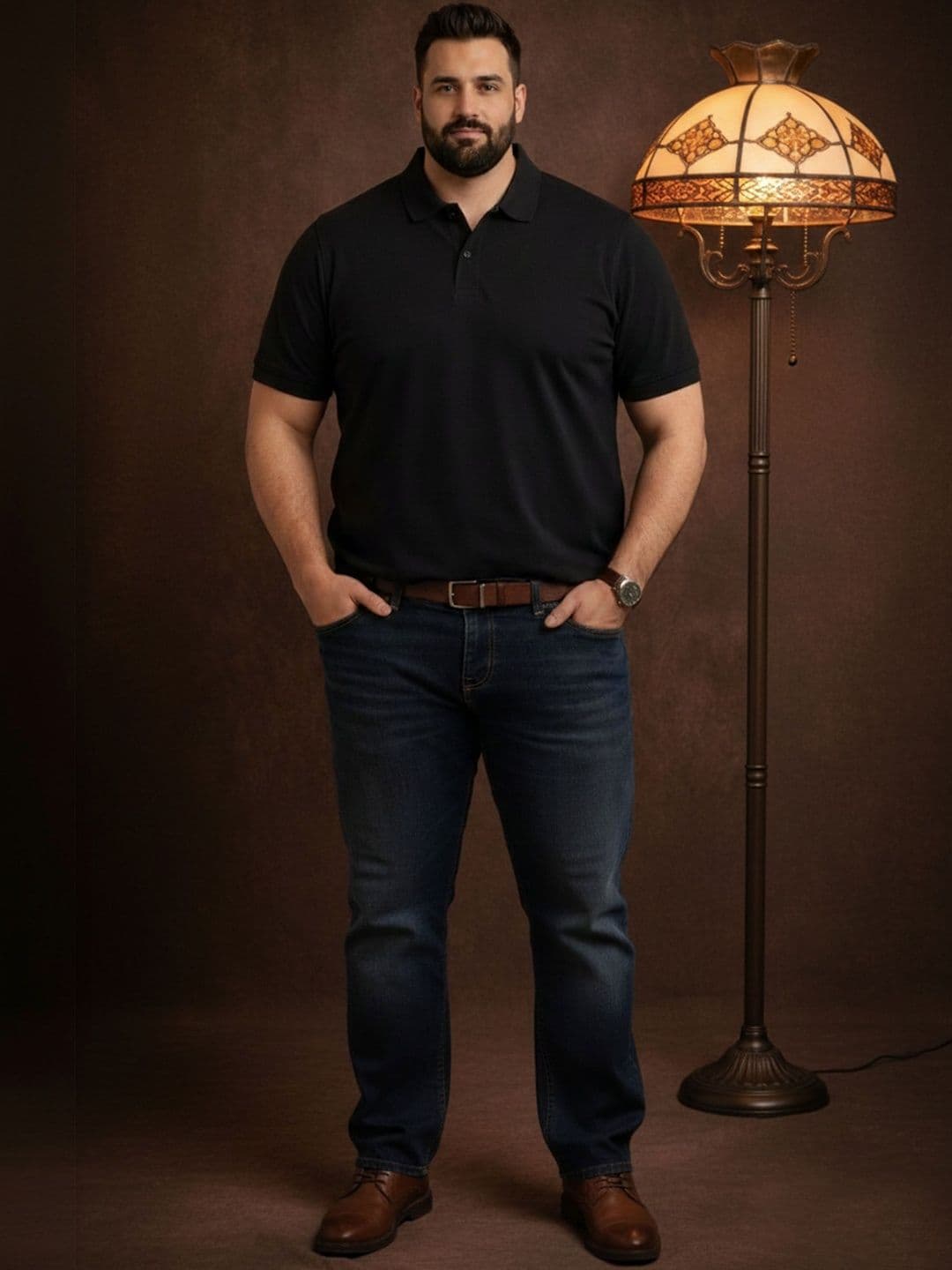 Mast & Harbour Men Polo Collar Pockets T-shirt thumbnail 2