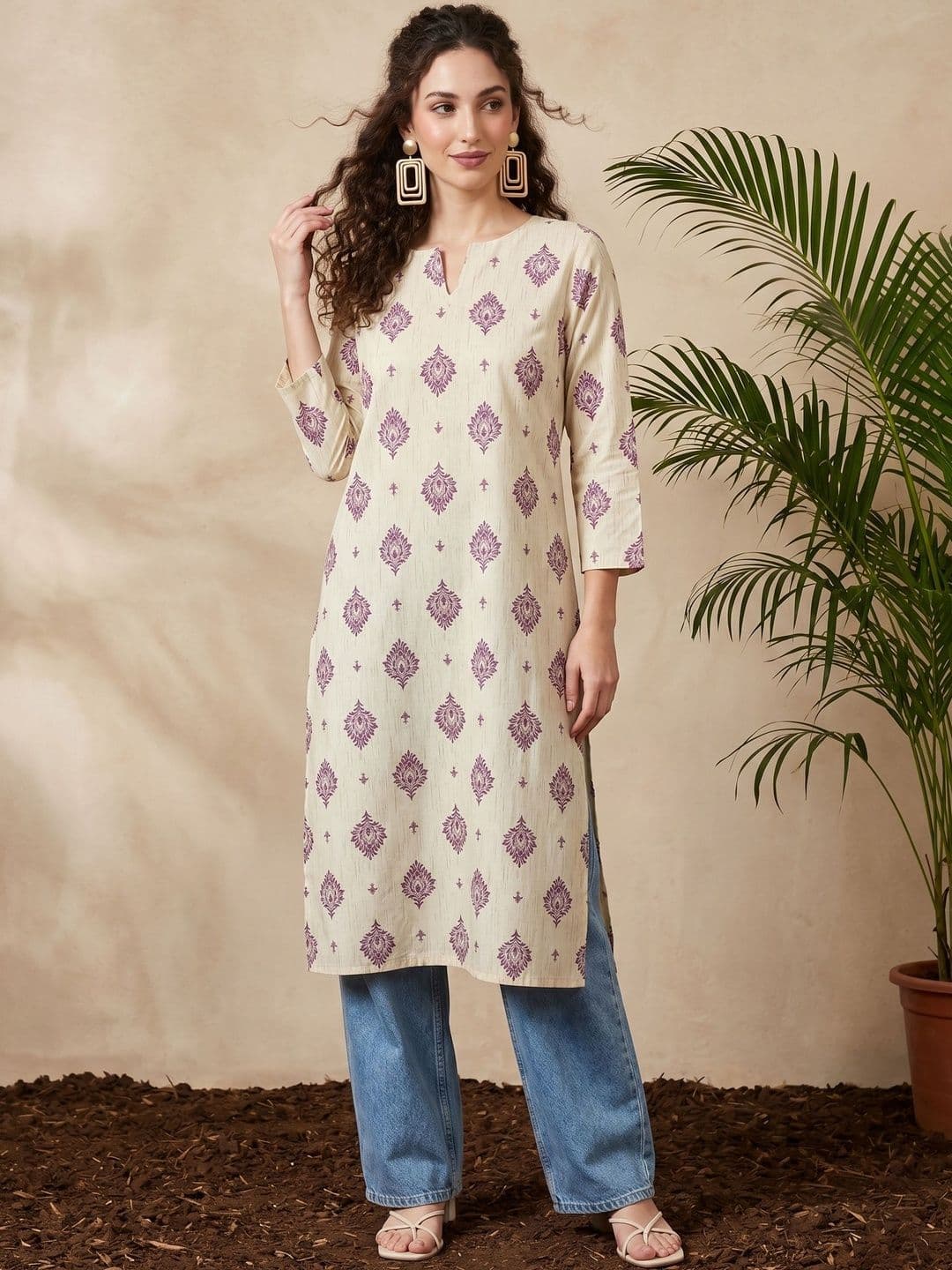 Anouk Rustic Women Ethnic Motifs Printed Indie Prints Kurta - view 1