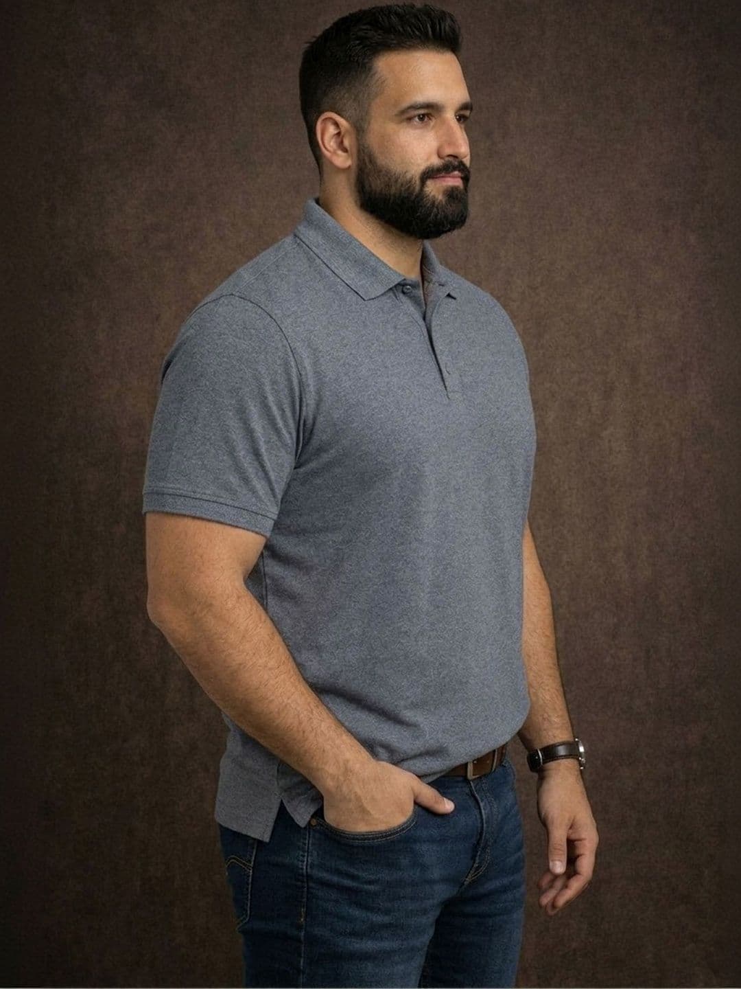 The Roadster Lifestyle Co Polo Collar Oversized Tshirts thumbnail 3