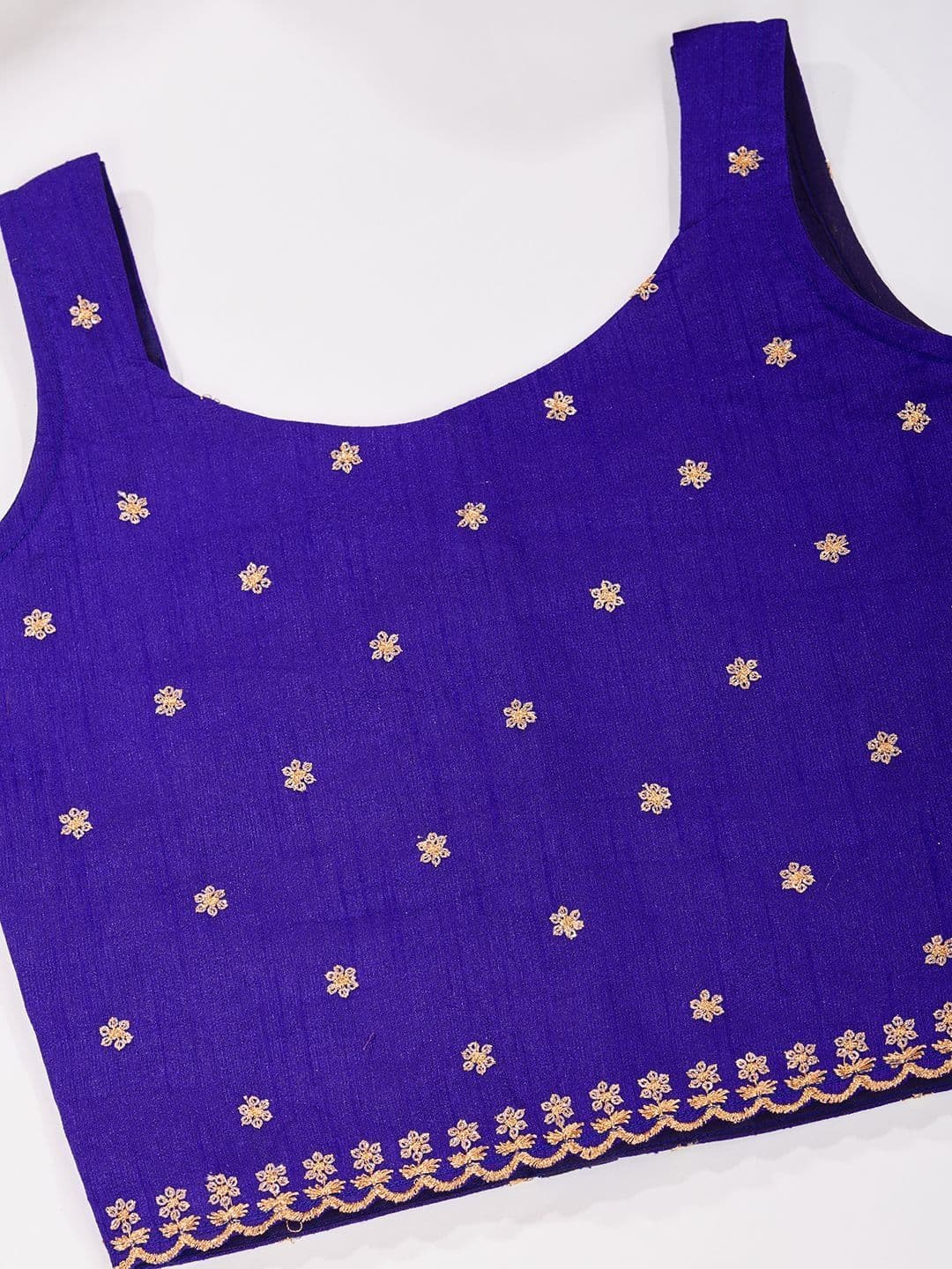 KALANANDI Girls Embroidered Thread Work Semi-Stitched Lehenga & thumbnail 2