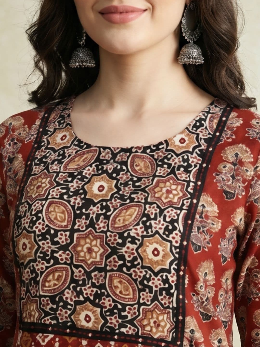 Jaipur Kurti Women Ethnic Motifs Printed Indie Prints Kurta thumbnail 2