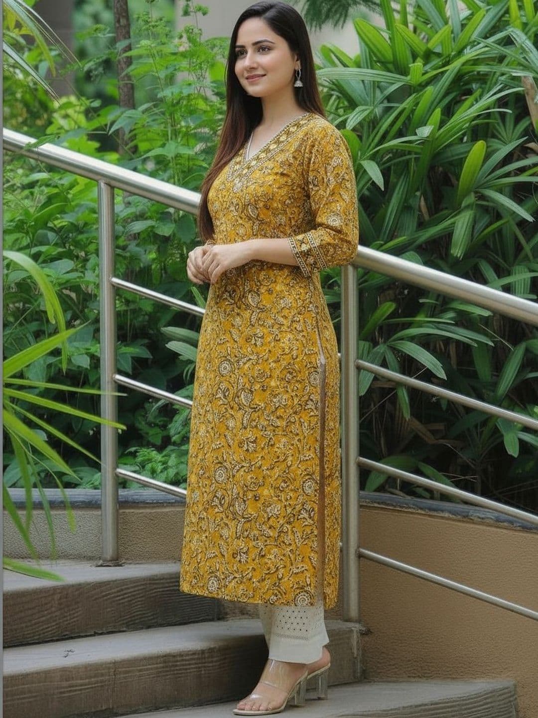 Sa Rasa Women Floral Printed Kurta thumbnail 5