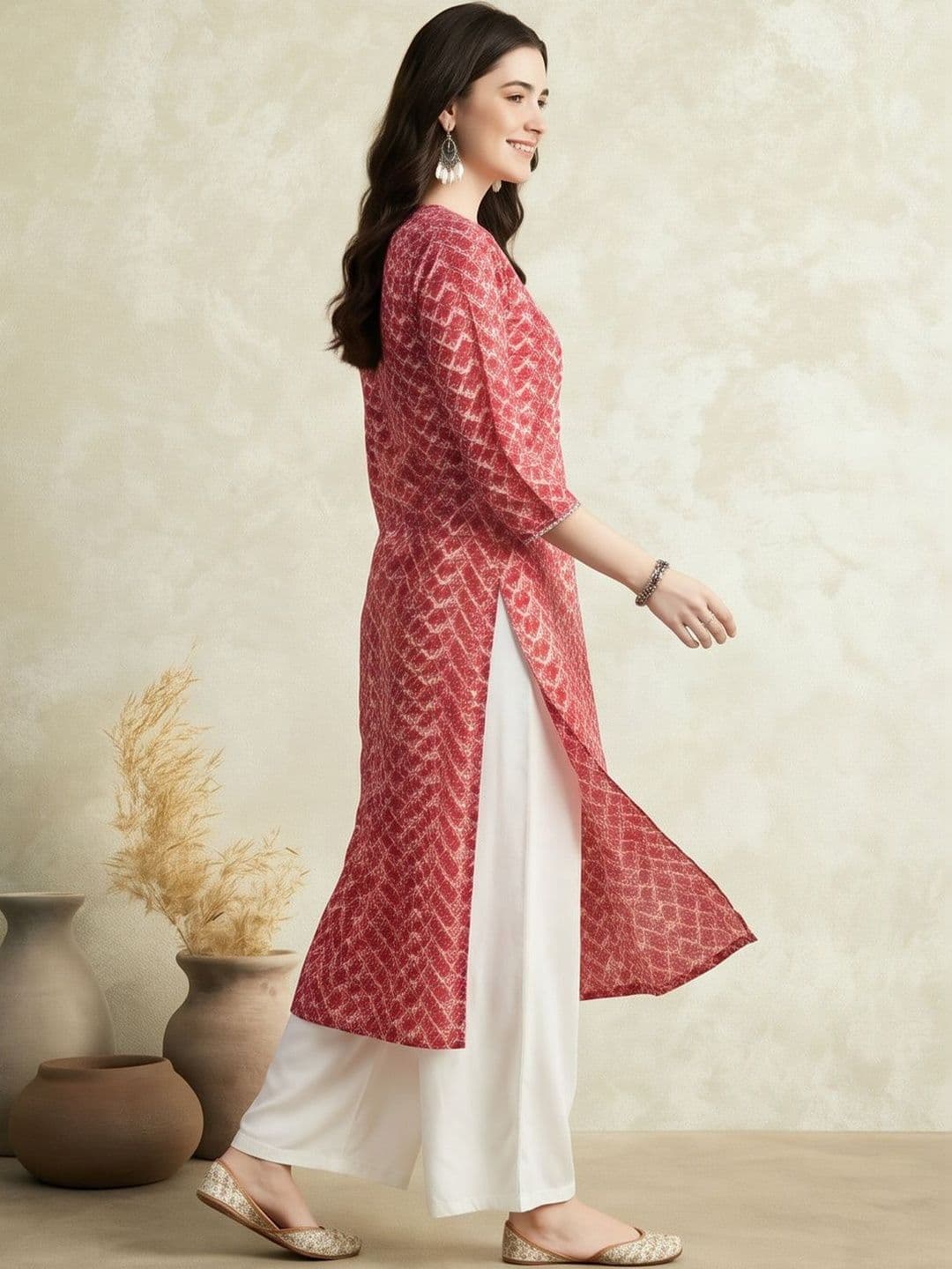 Jaipur Kurti Women Geometric Printed Kurta thumbnail 5