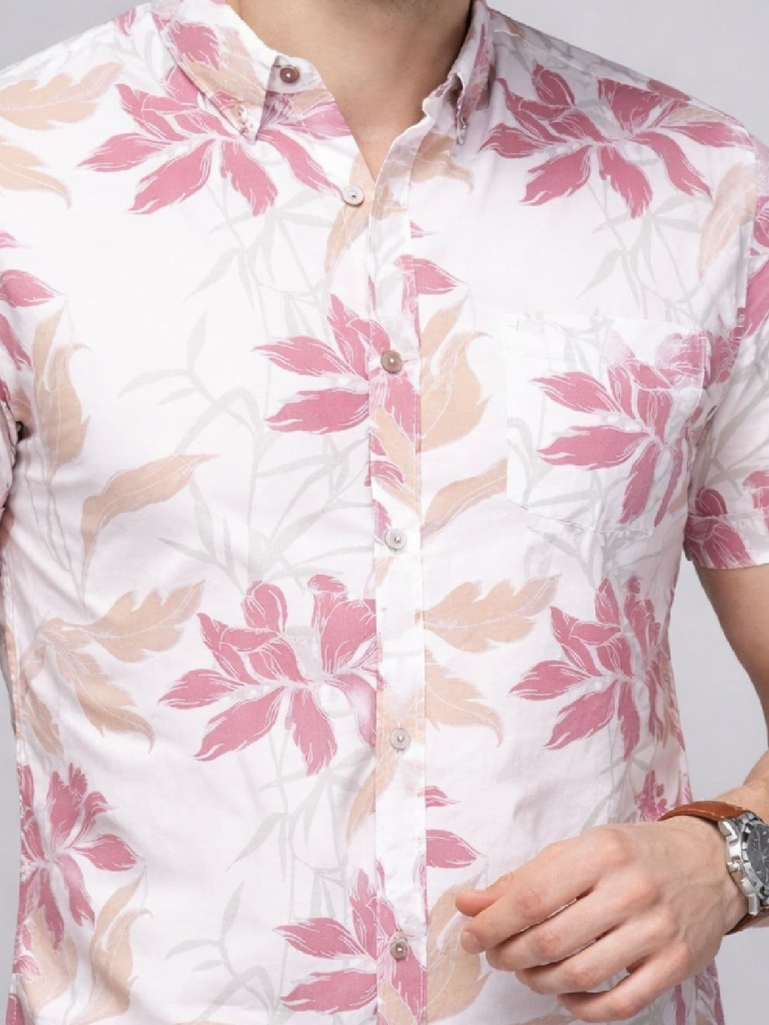 HERE&NOW Men Comfort Floral Printed Casual Shirt thumbnail 4