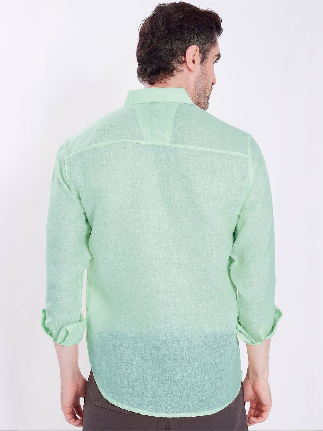 Mast & Harbour Men Slim Fit Semi Sheer Casual Shirt thumbnail 5