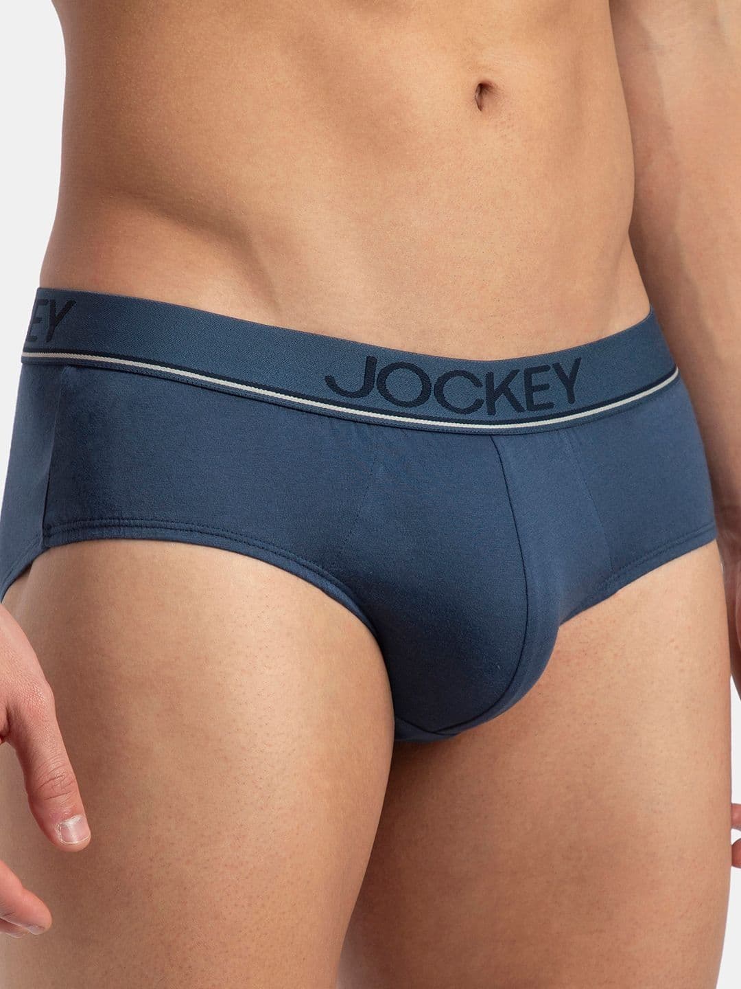 Jockey Super Combed Cotton Solid Brief with Ultrasoft Waistband - 8037 thumbnail 6