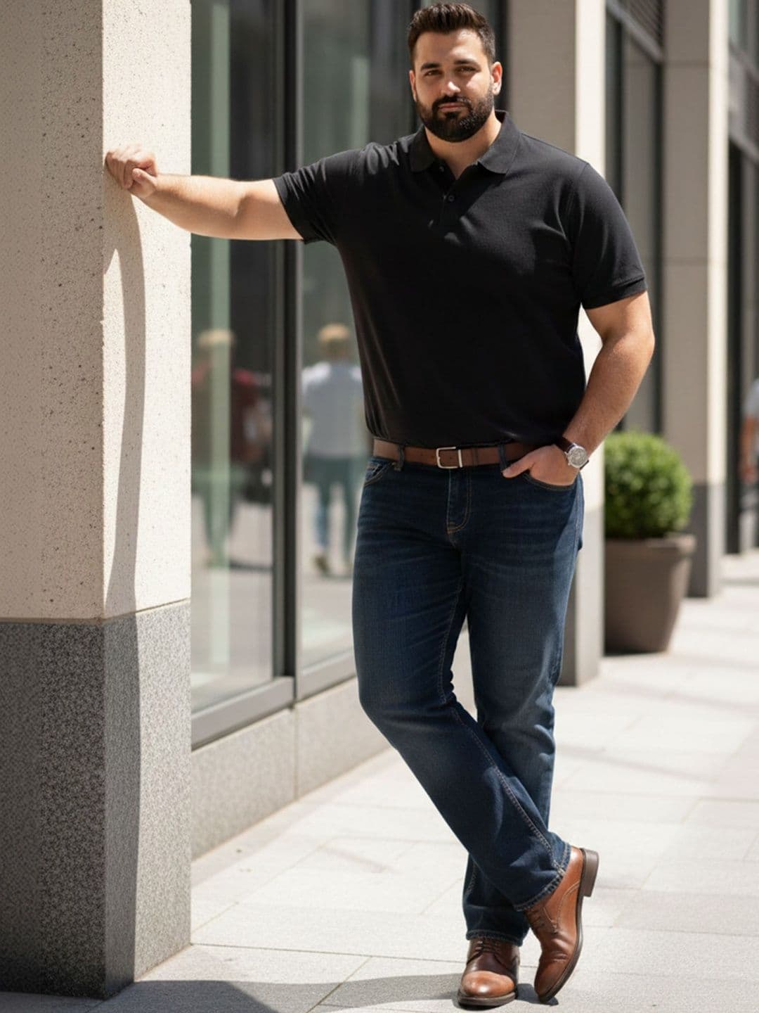 The Roadster Lifestyle Co Polo Collar Oversized Tshirts thumbnail 4
